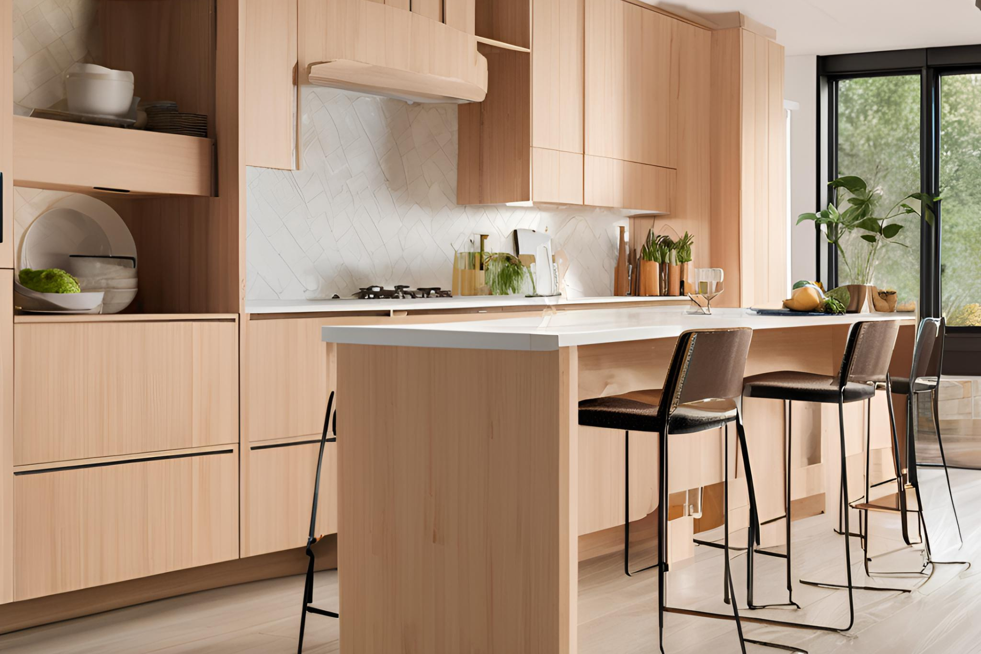 Modern Kitchen Cabinets Using Action TESA HDHMR boards